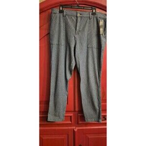 NWT Lee 16 Med Blue Pinstripe Lightweight Denim Tapered Leg Regular Fit NEW